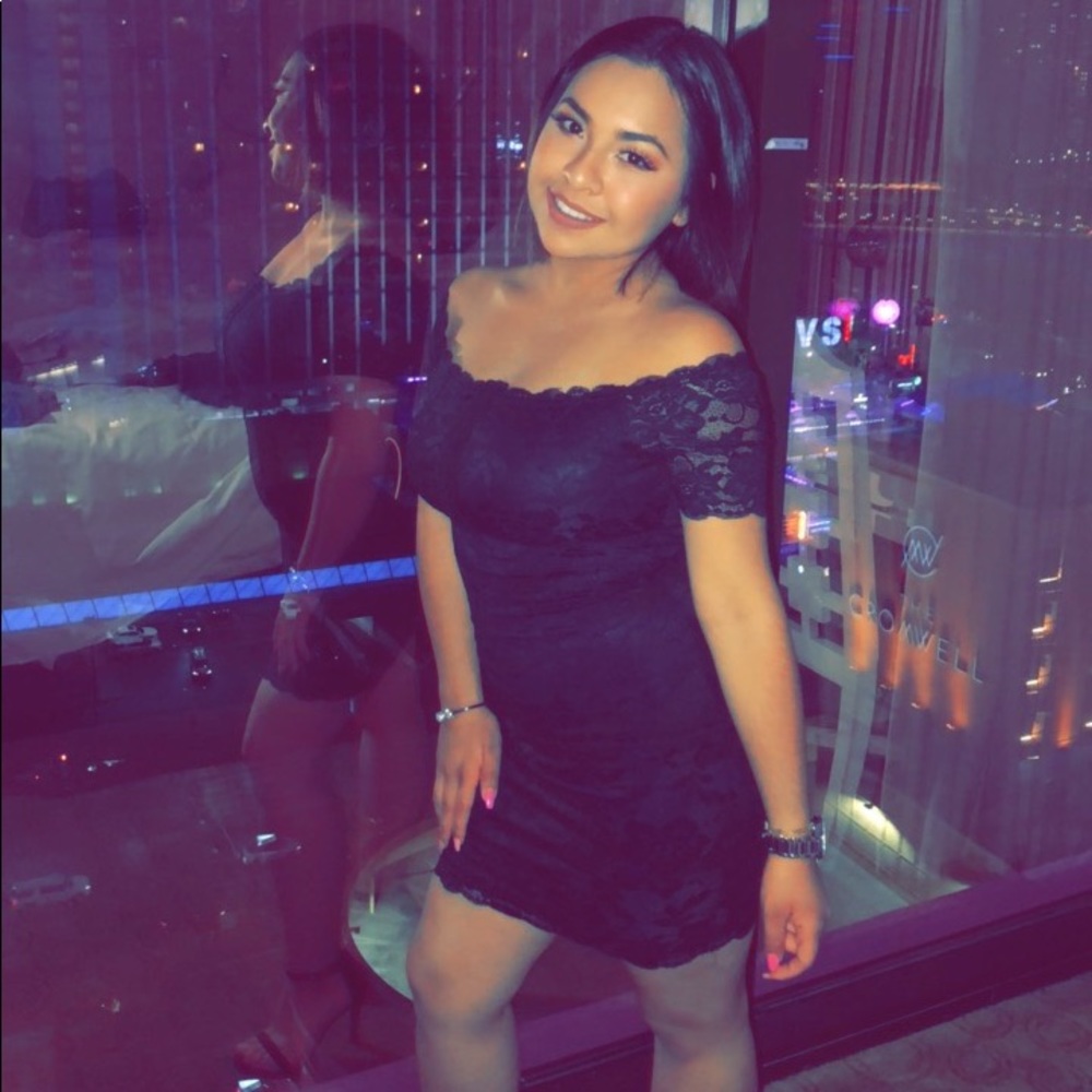 Black laced dress